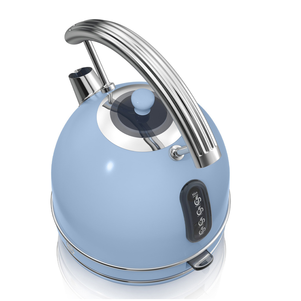 Retro waterkoker 1.8 liter blauw