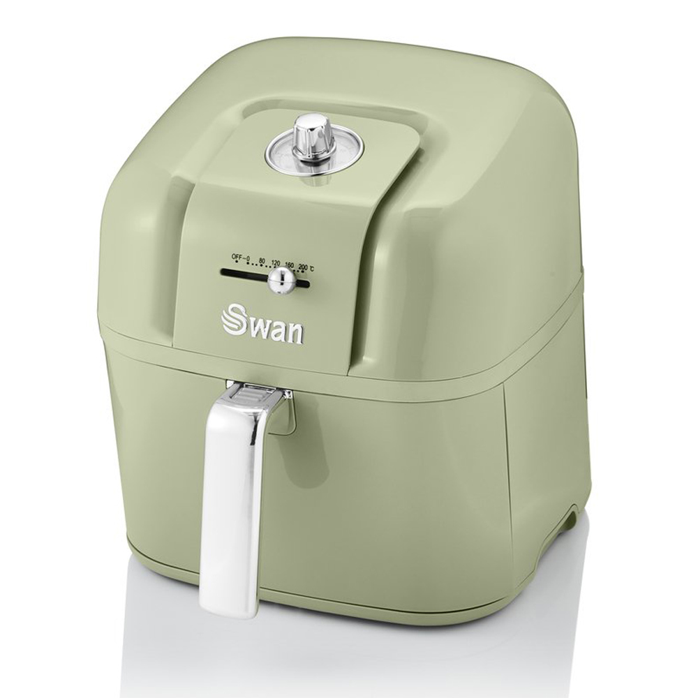 Swan Retro 6 Liter AirFryer Groen - Frituren op een gezonde manier