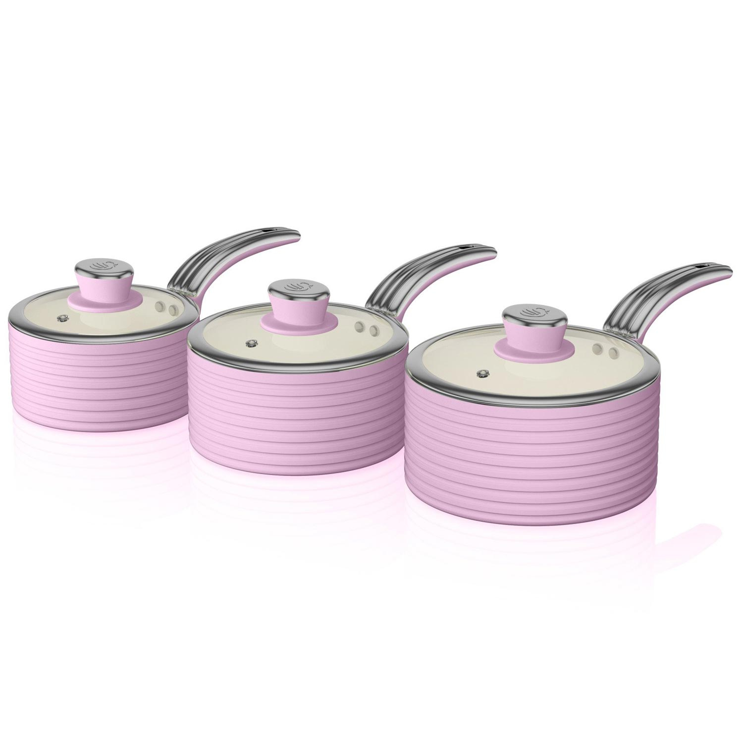 Retro pannenset roze