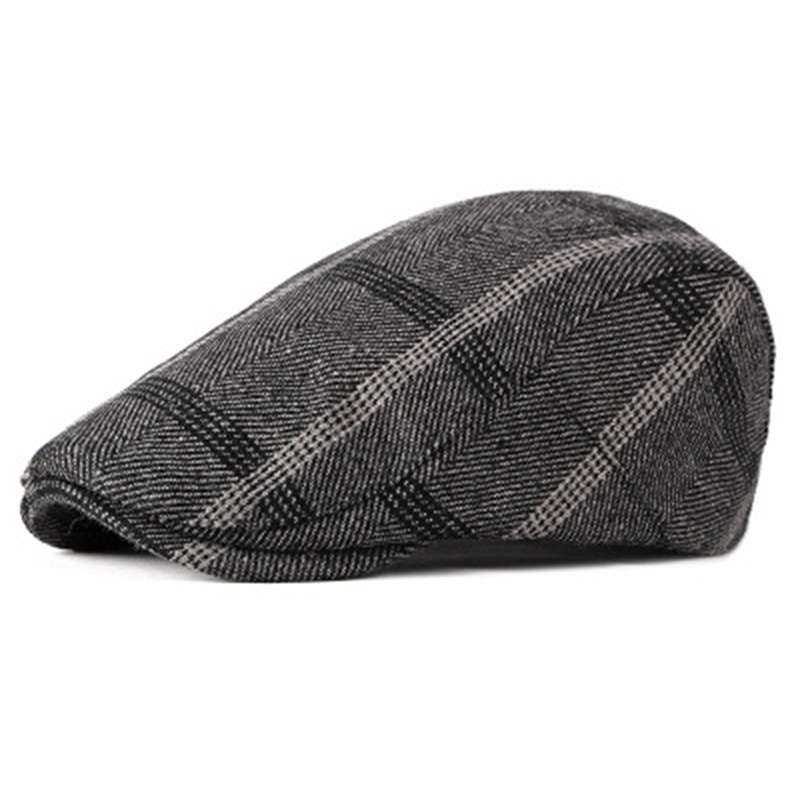Torino 1972 Flat Cap One Size Donkergrijs - Warme en comfortabele platte pet