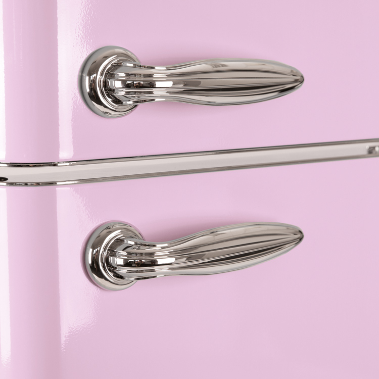 Schneider SCDD 208 V Retro Koelkast Roze