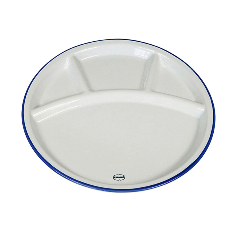 Retro fonduebord 24 cm classic white