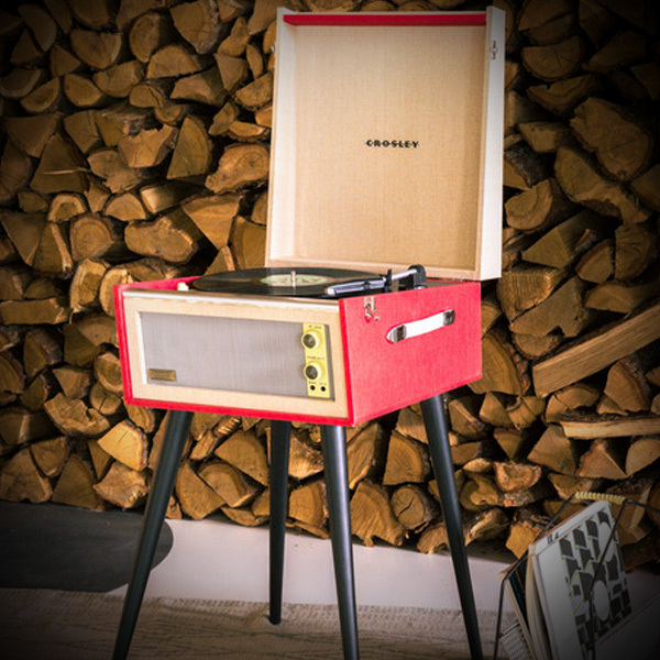 Crosley Bermuda Retro Platenspeler Bluetooth Rood