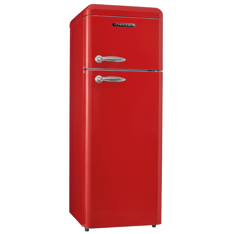 Schneider SCDD 208 SP Retro Koelkast Fire Red