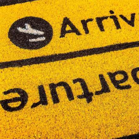 Arrivals/Departures deurmat