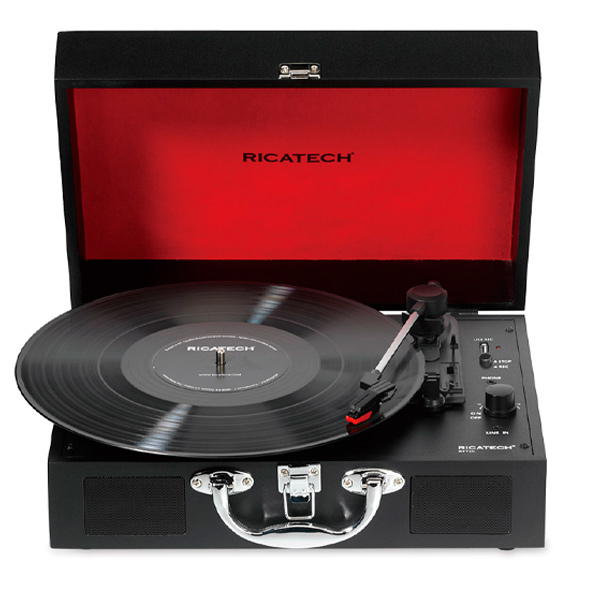Ricatech RTT25 Retro USB Bluetooth Platenspeler Zwart