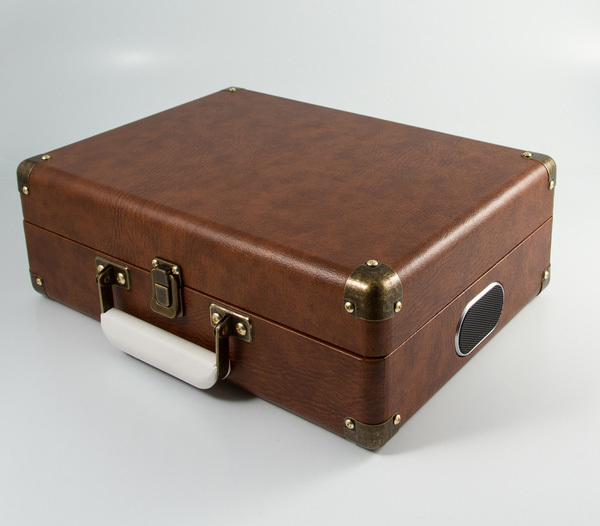 GPO Attache USB platenspeler vintage bruin