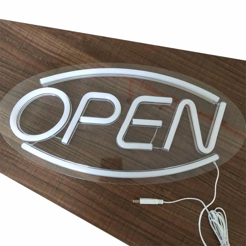 Neon verlichting open - rood blauw