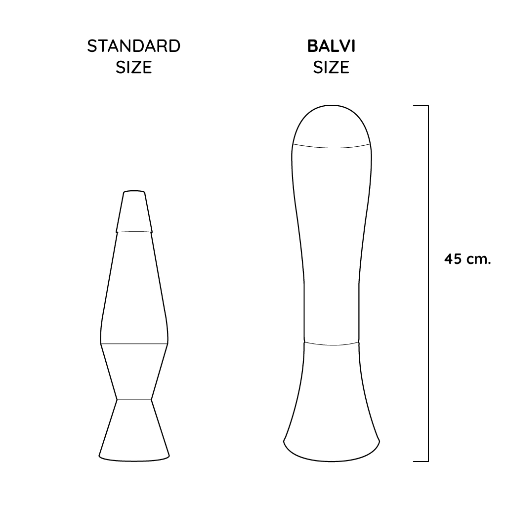 Balvi retro lavalamp - magma oranje lava 