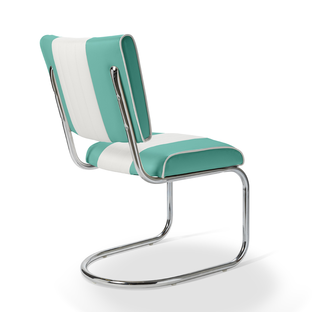 Bel Air Retro Eetkamerstoel CO-27 Turquoise