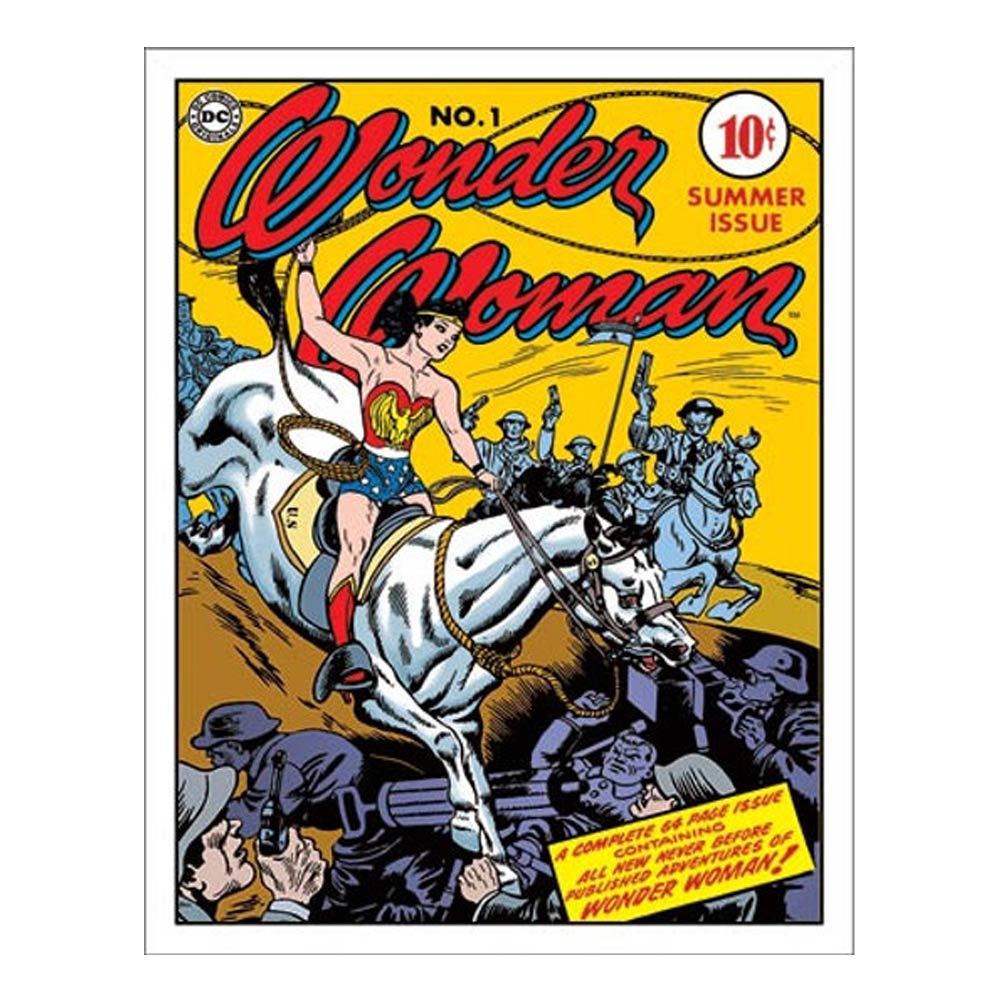 Metalen Retro Bord Wonder Woman Cover No.1 - Replica van comic book cover uit 1942