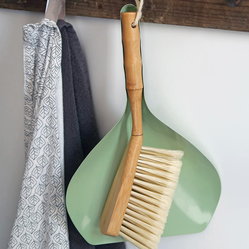 Retro stoffer en blik vintage green