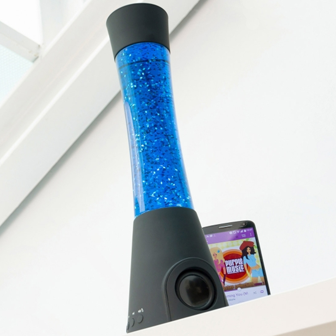 Lavalamp met bluetooth speaker