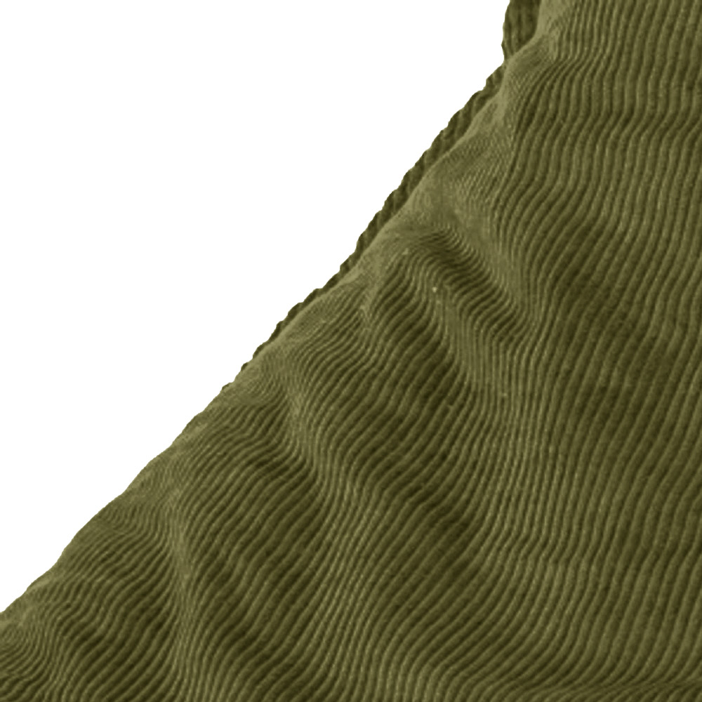 Zitzak stoel ribstof hunter green 100x80cm