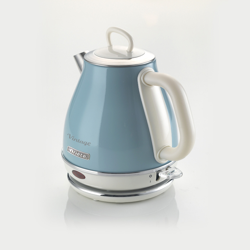 Retro waterkoker 1 liter blauw