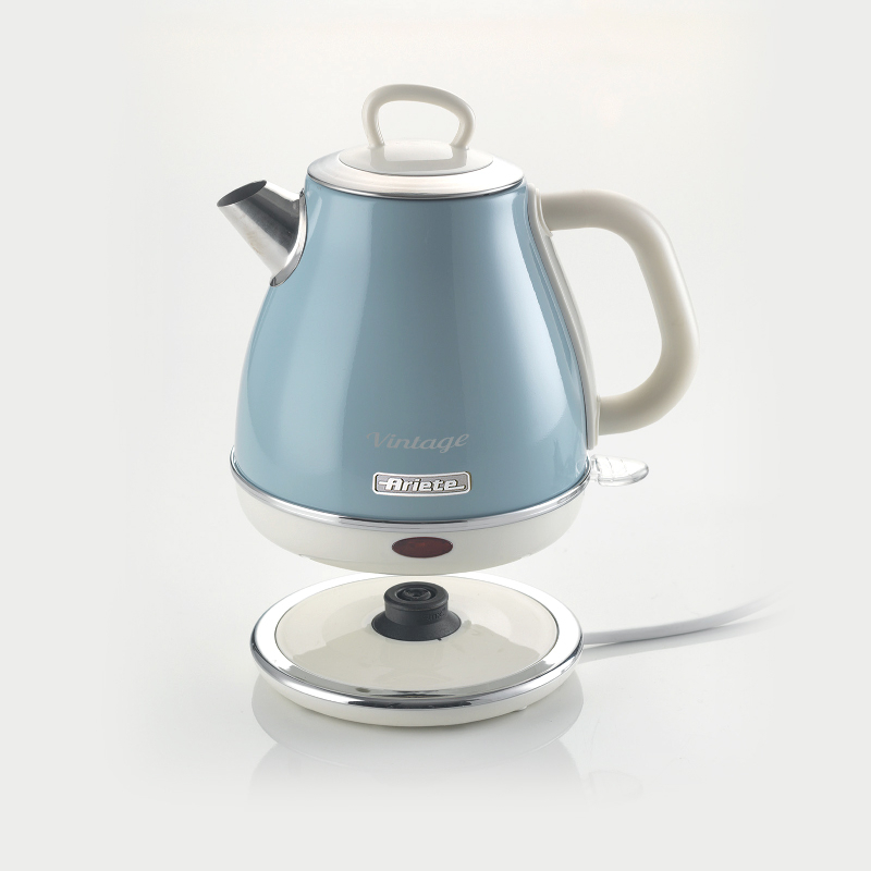 Retro waterkoker 1 liter blauw