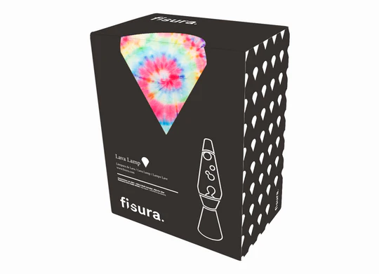 Lavalamp tie dye paars