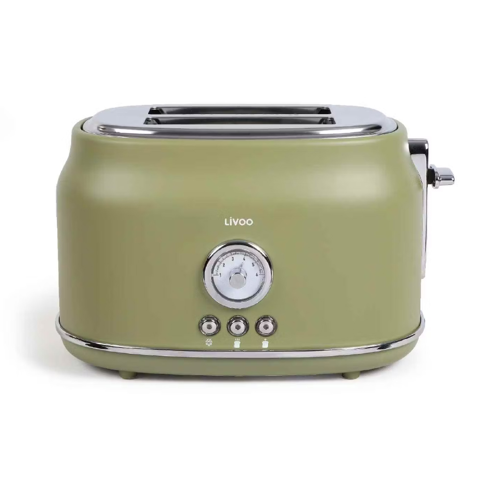 Livoo retro broodrooster 2 sneden groen