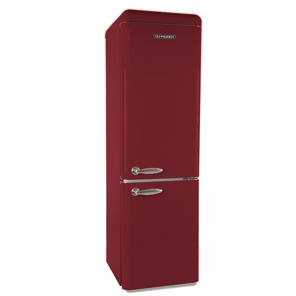 Schneider SCB 300 V2 WINE RED A++ Retro Koelkast Wine Red Matt