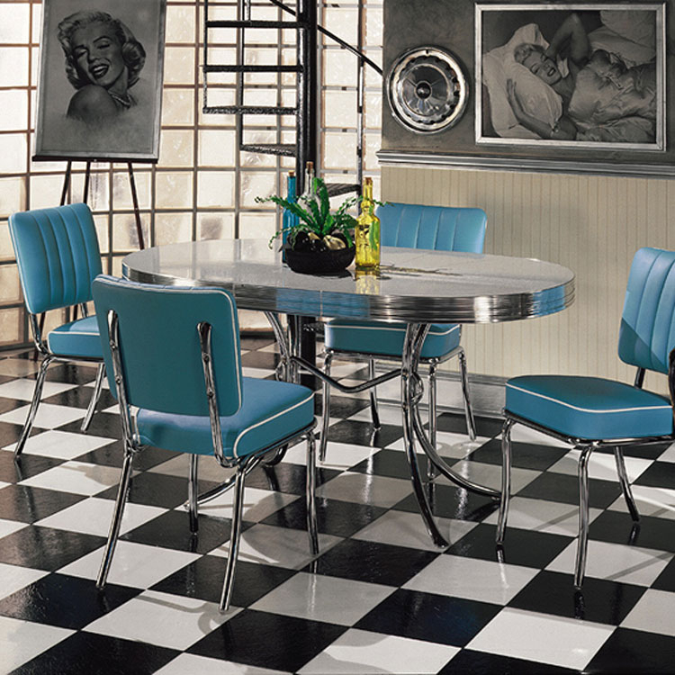 Bel Air Retro Eettafel TO-26 Antique White