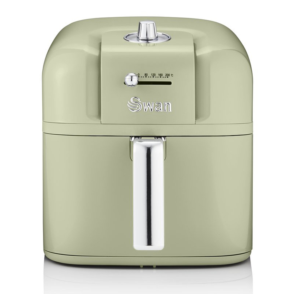 Swan Retro 6 Liter AirFryer Groen - Frituren op een gezonde manier
