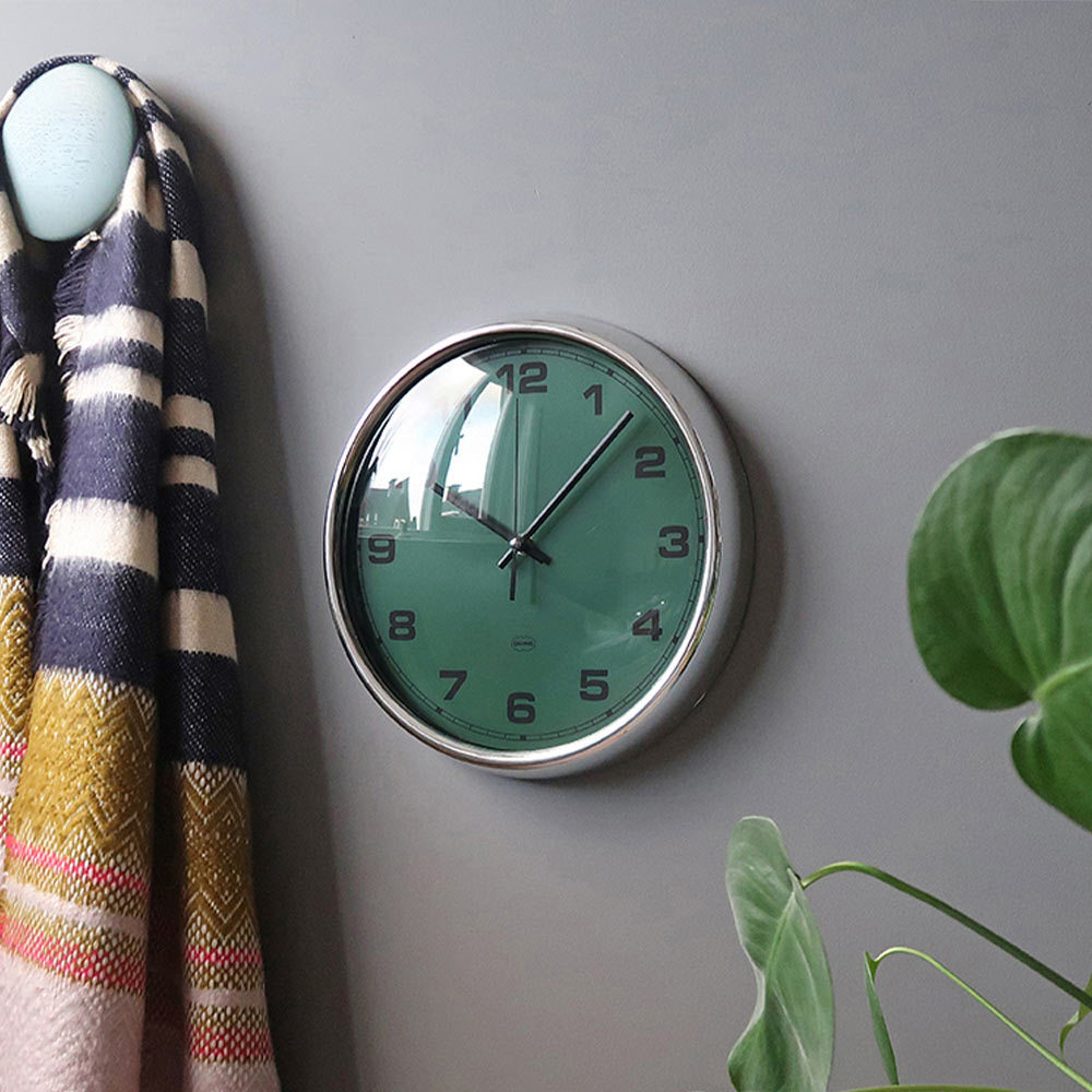 Cabanaz Retro Wandklok Pine Green