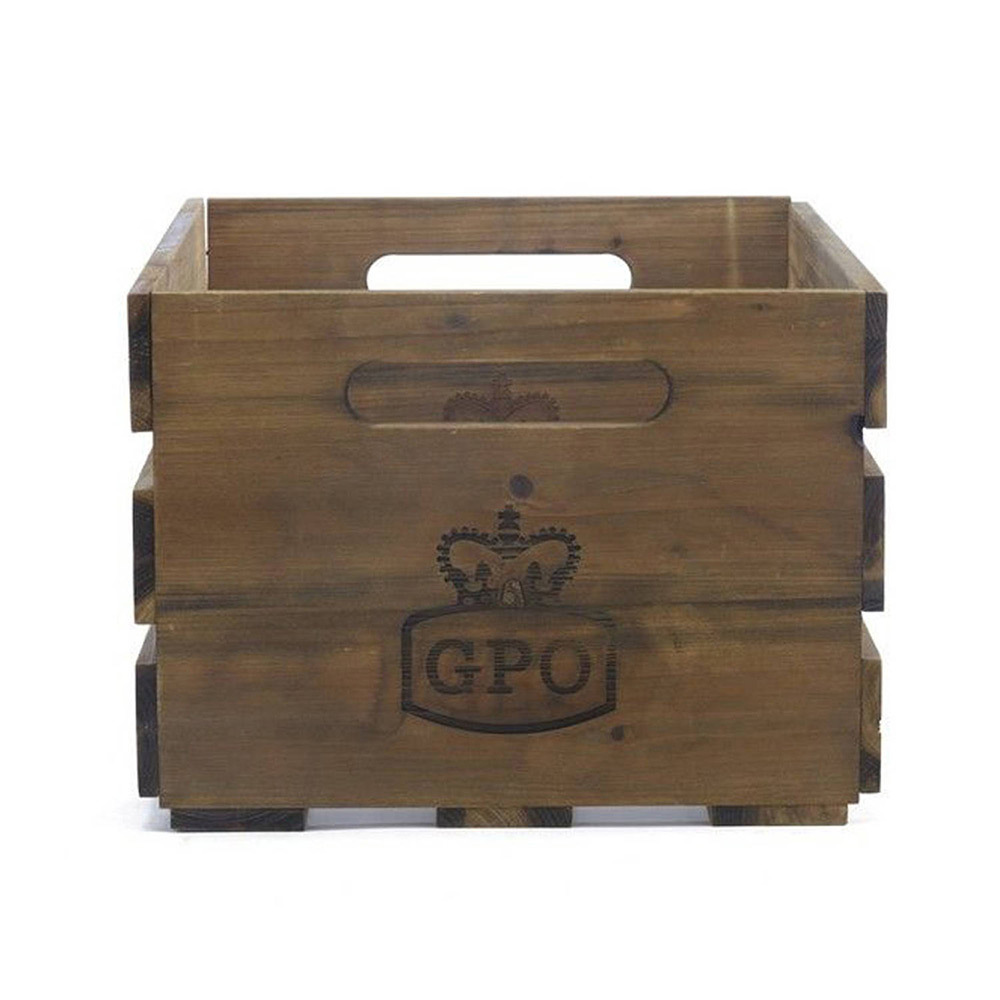 Houten opslag krat - geschikt voor 100 Lp's