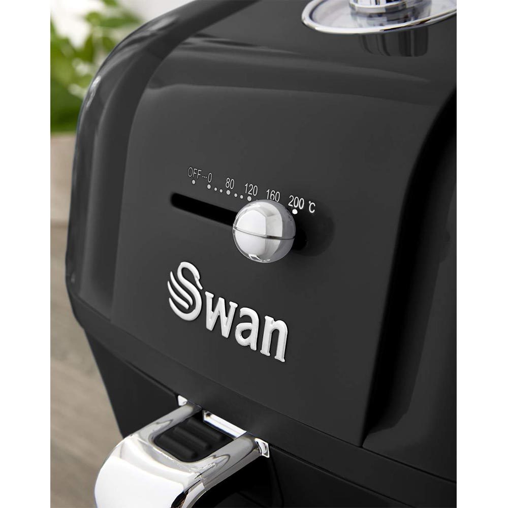 Swan Retro 6 Liter AirFryer Zwart 