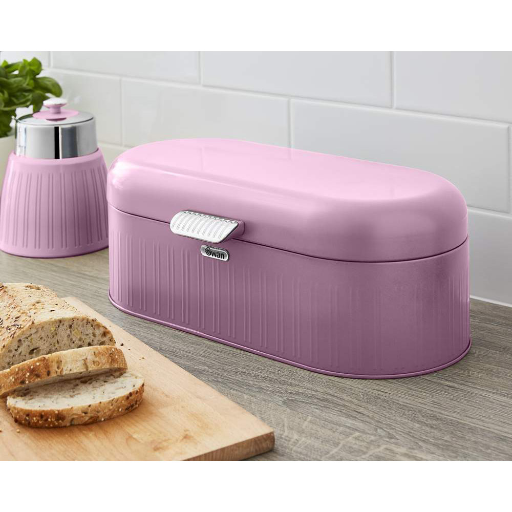 Swan retro broodtrommel roze