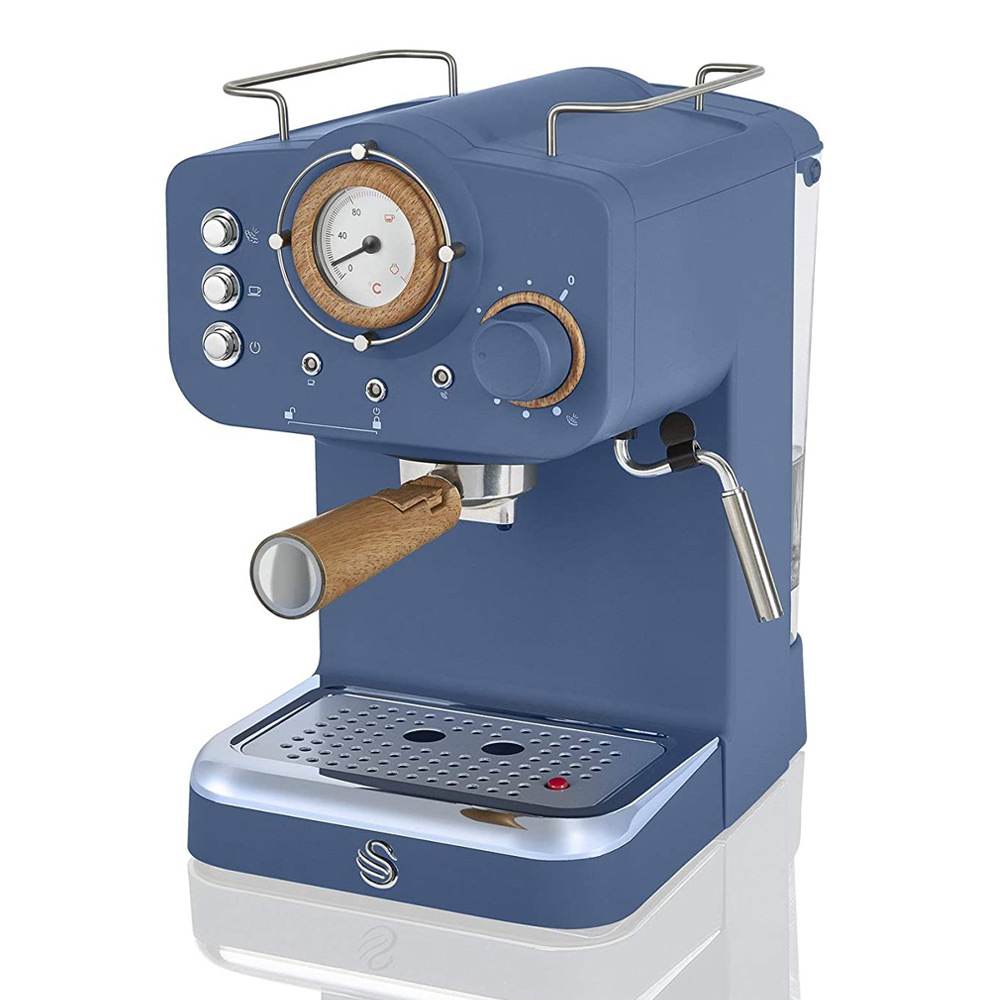 Swan Nordic Retro Espressomachine Blauw