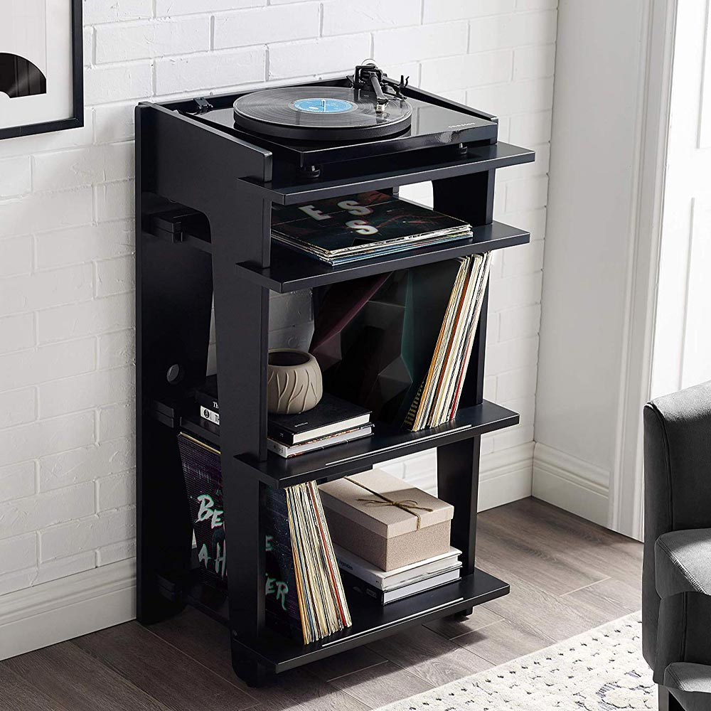 Crosley Soho platenspeler meubel zwart