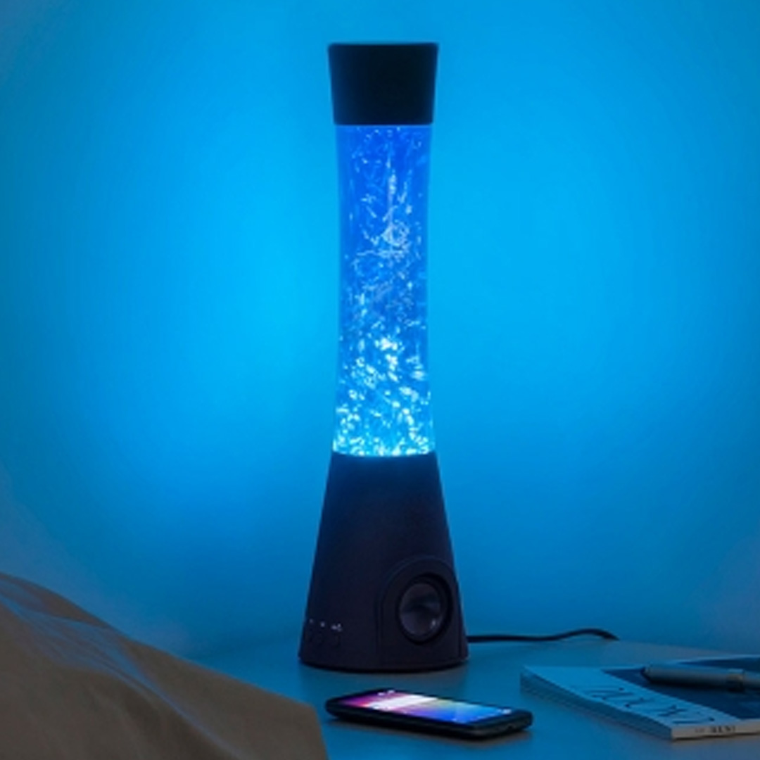 Lavalamp met bluetooth speaker