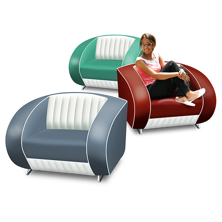 Bel Air Retro Fauteuil SF-01CB Blauw