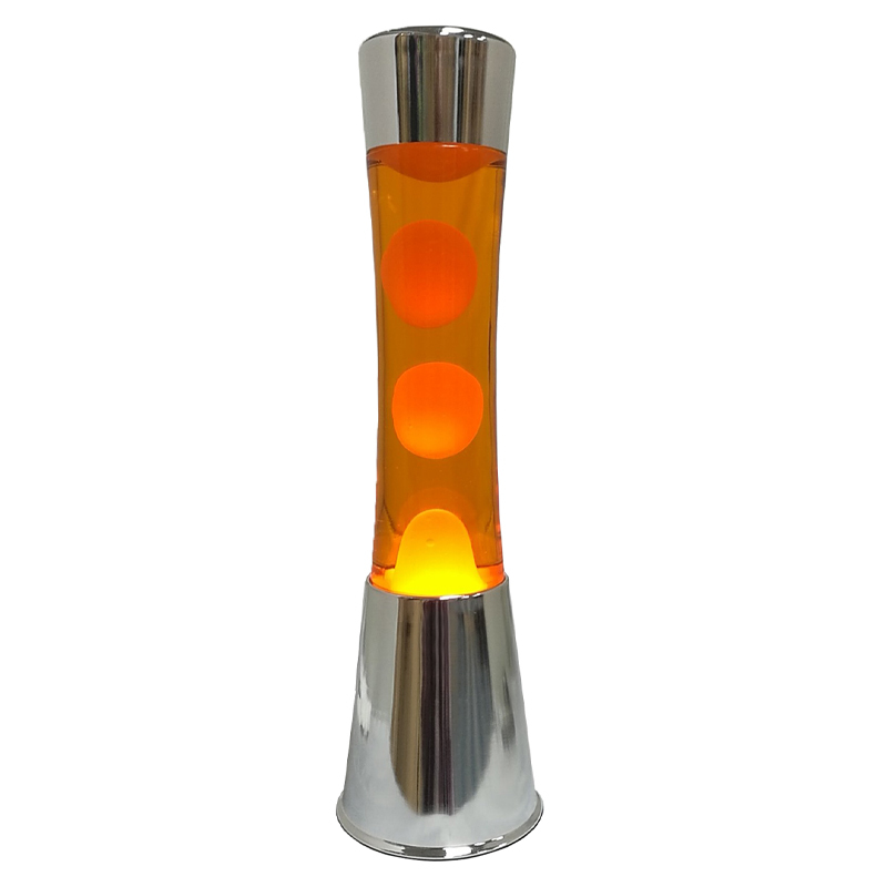 Fisura retro lavalamp - chroom oranje