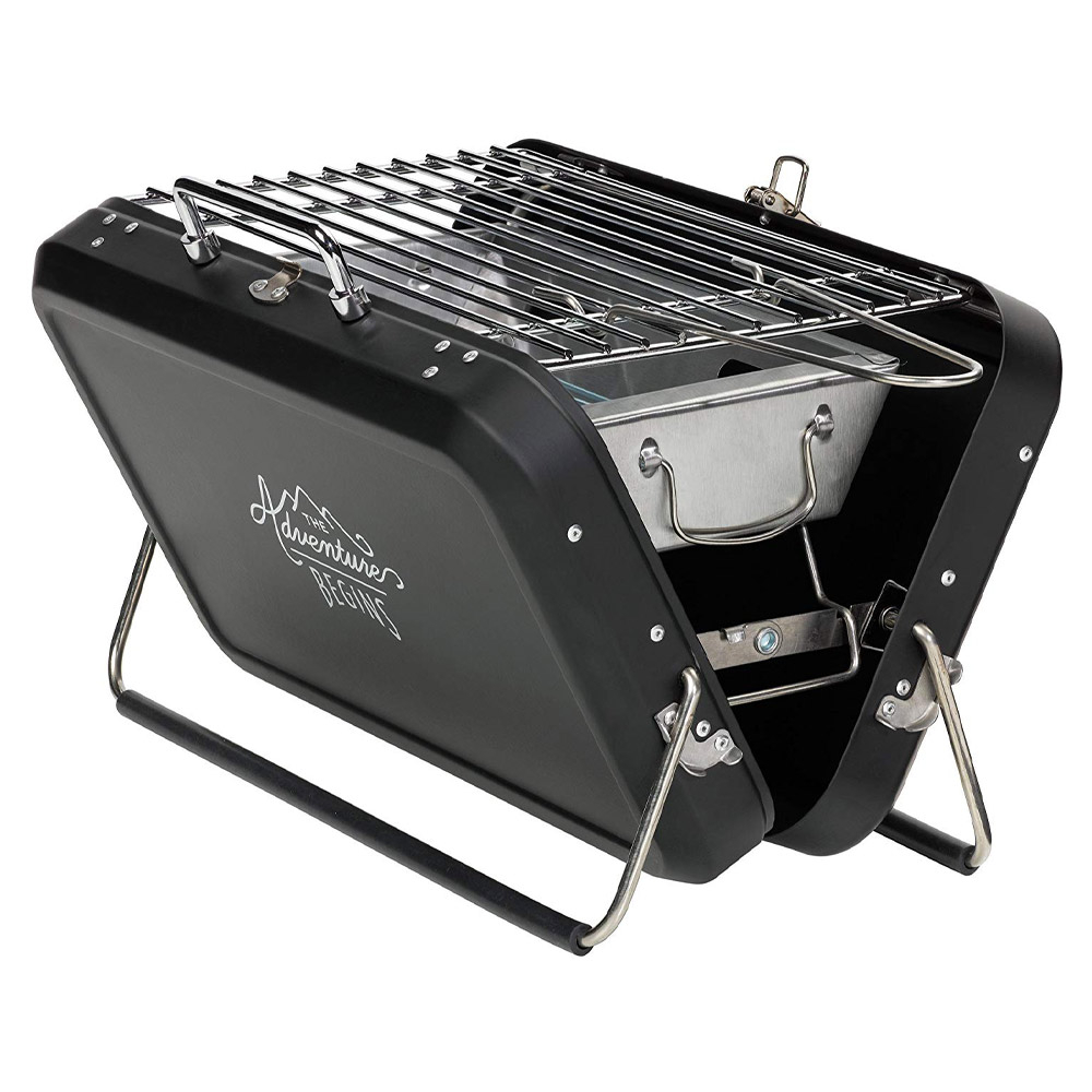 Gentlemen's Hardware retro draagbare barbecue zwart