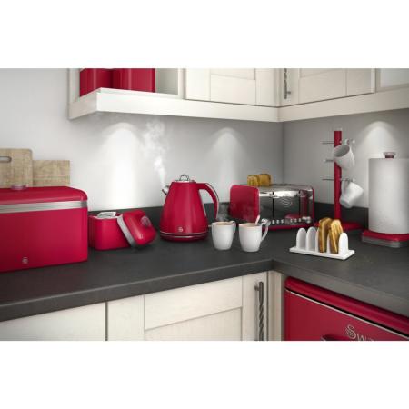Retro waterkoker 1.5 liter rood - 2e kans