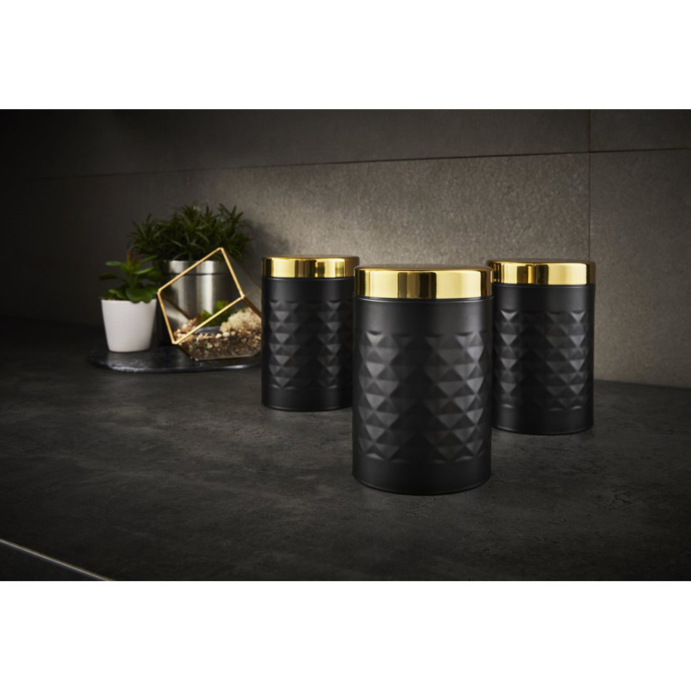 Swan Gatsby retro opbergblikken set van 3 zwart