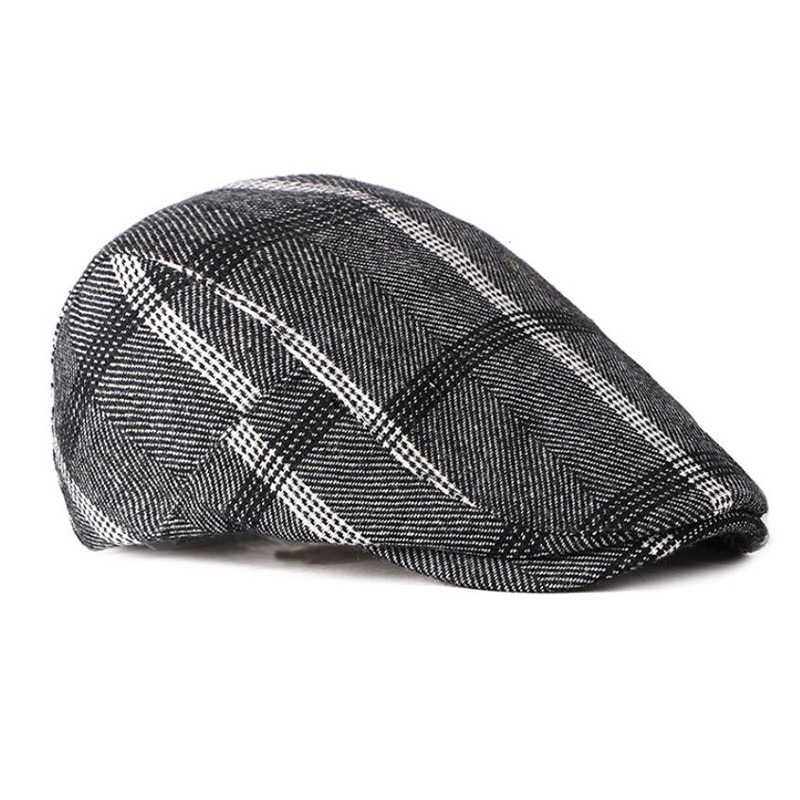 Torino 1972 Flat Cap One Size Zwart - Warme en comfortabele platte pet