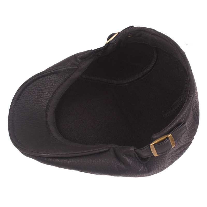 Boston 1928 Flat Cap One-Size Faux Leather