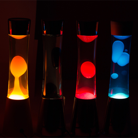 Lavalamp metallic paars