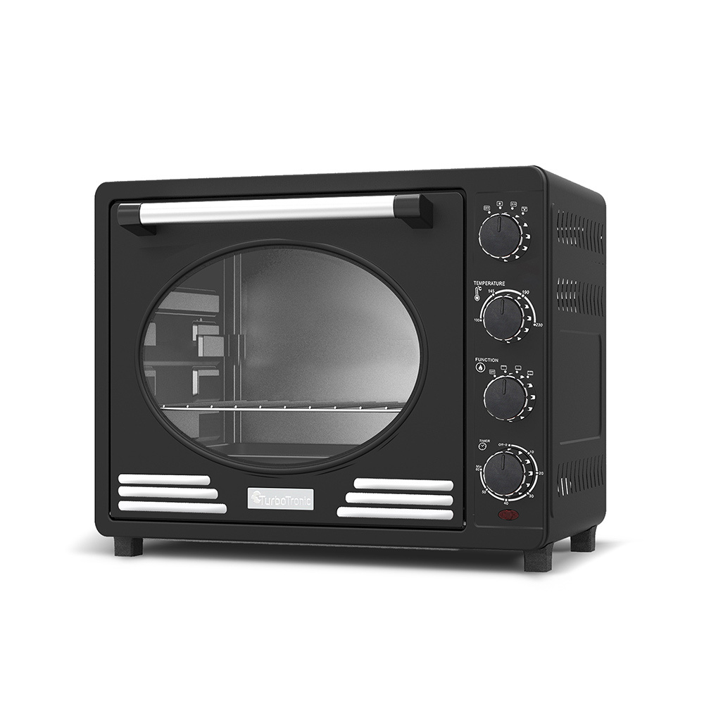 Retro mini oven 35 L zwart
