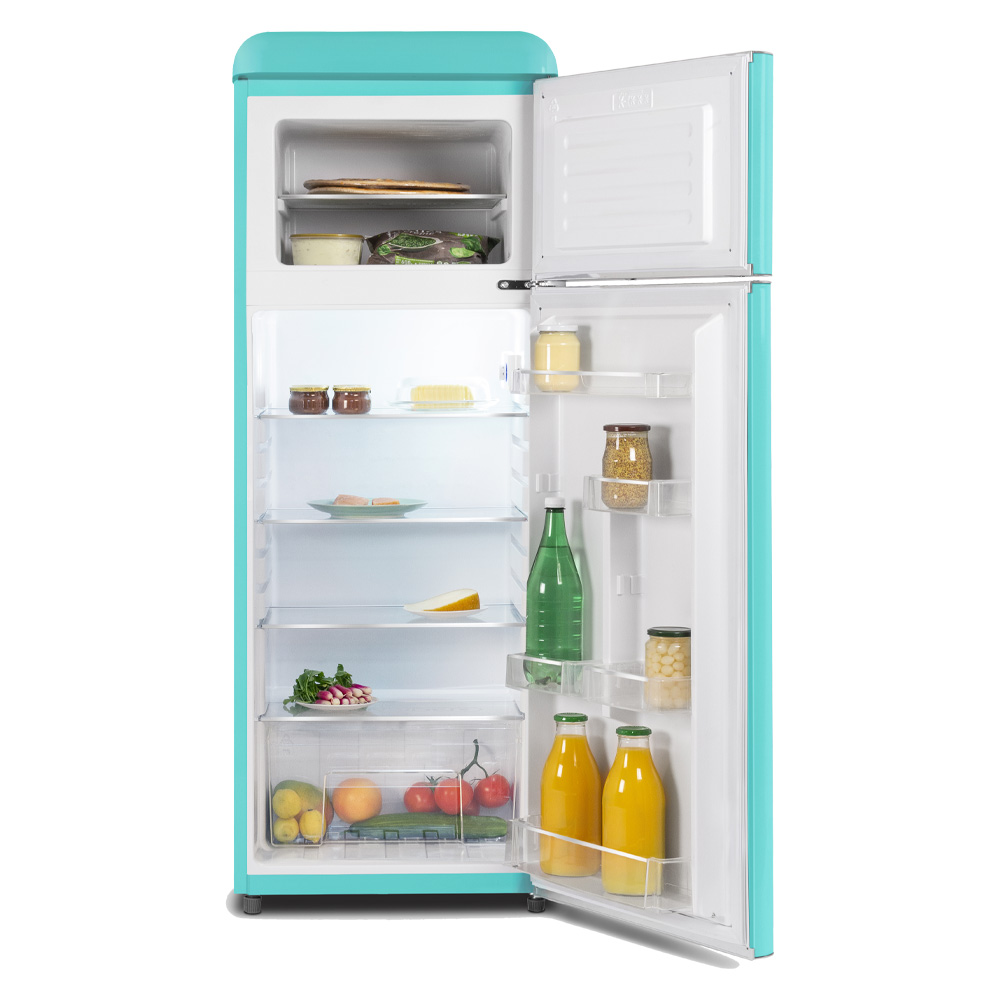 Schneider SCDD 208 V Retro Koelkast Acapulco Blue