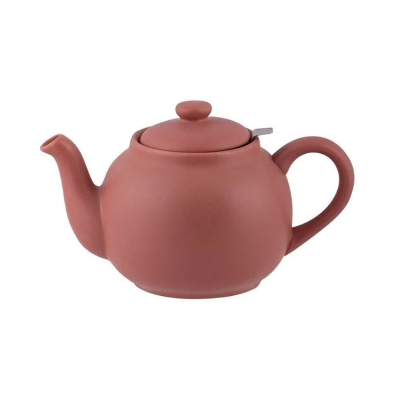 Retro theepot 0.9 Liter terracotta rose 
