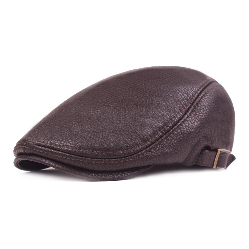 Boston 1928 Flat Cap One-Size Faux Leather
