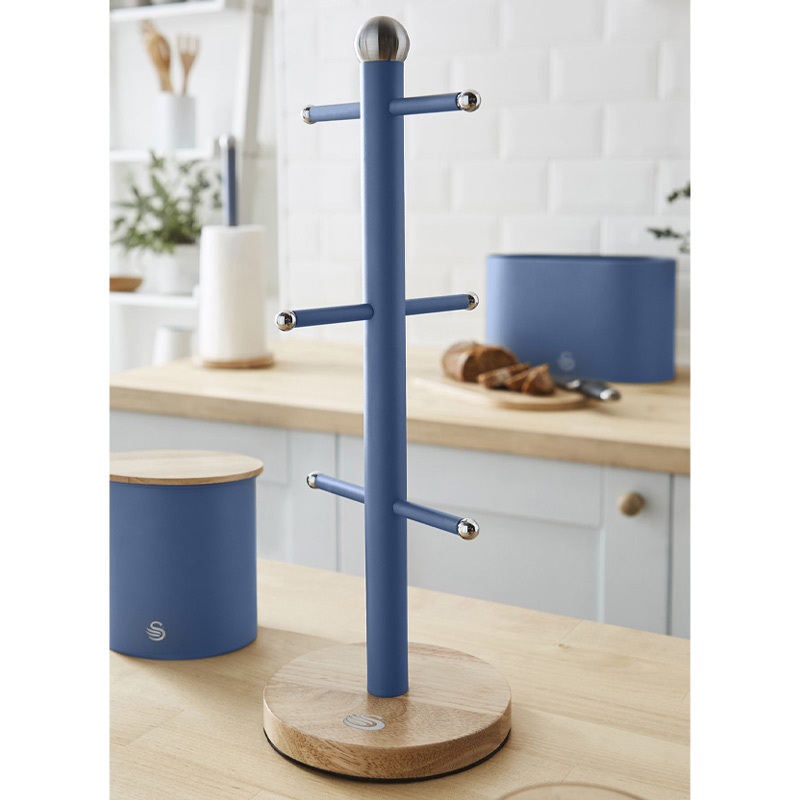 Retro kopjeshouder blauw