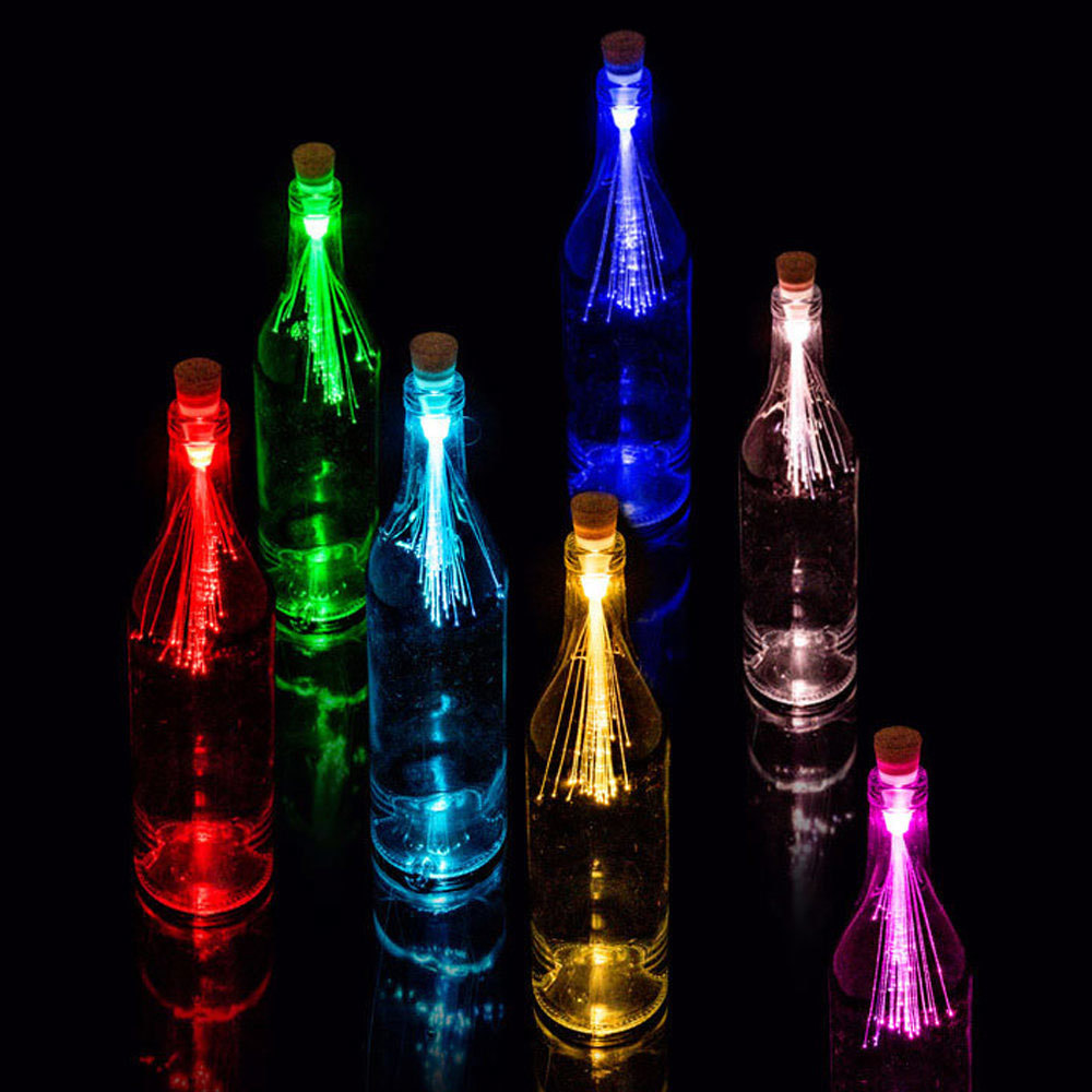USB glasvezel flessenlicht met 7 kleuren