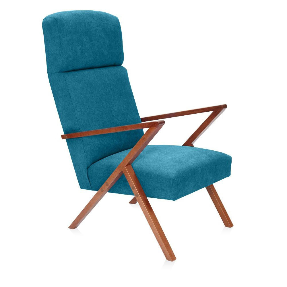 Sternzeit Retro Relaxfauteuil Turquoise