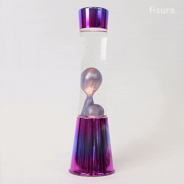 Lavalamp metallic paars