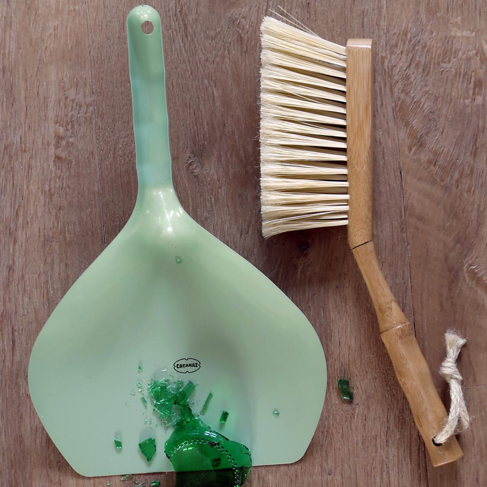 Retro stoffer en blik vintage green