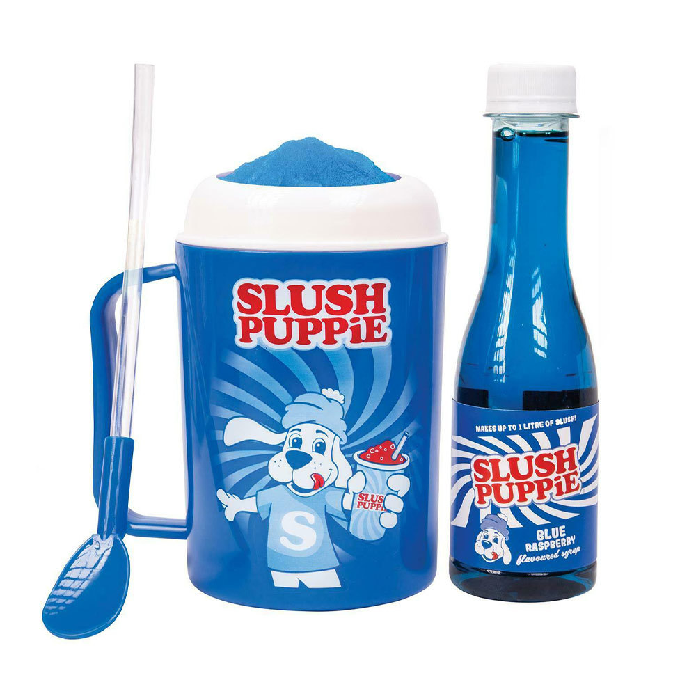 Fizz Slush Puppy Mix & Drinkbeker Blauw + Blue Raspberry Siroop 180 ml set